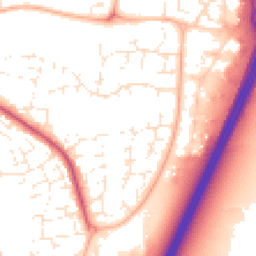 Daytime road noise heatmap for TA1 2RY