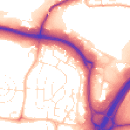 Daytime road noise heatmap for TA1 2UU