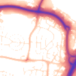 Daytime road noise heatmap for TA1 2XH