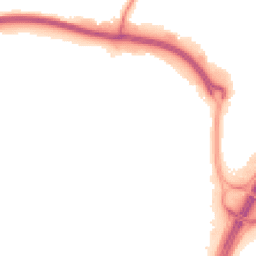 Night-time road noise heatmap for TA1 2XR