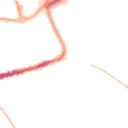 Night-time road noise heatmap for TA1 3BE