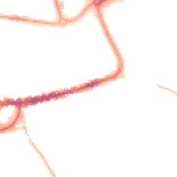 Night-time road noise heatmap for TA1 3FG