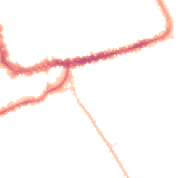 Night-time road noise heatmap for TA1 3FP