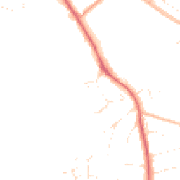 Daytime road noise heatmap for TA1 3HQ