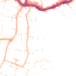 Daytime road noise heatmap for TA1 3SG