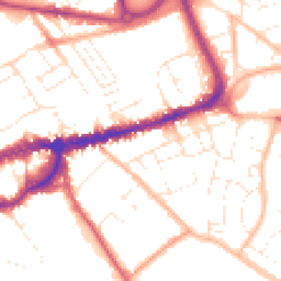Daytime road noise heatmap for TA1 3SU