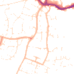 Daytime road noise heatmap for TA1 4HJ
