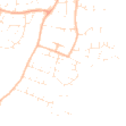 Daytime road noise heatmap for TA1 4HX