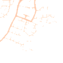 Daytime road noise heatmap for TA1 4JA