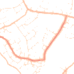 Daytime road noise heatmap for TA1 4JP