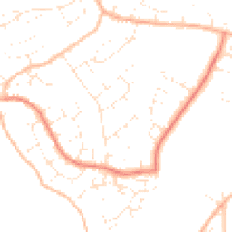 Daytime road noise heatmap for TA1 4JW