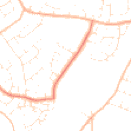 Daytime road noise heatmap for TA1 4LX