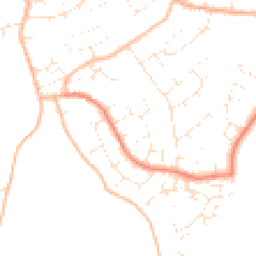 Daytime road noise heatmap for TA1 4NZ