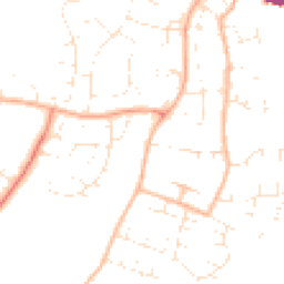 Daytime road noise heatmap for TA1 4QL