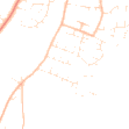 Daytime road noise heatmap for TA1 4RE