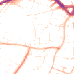 Daytime road noise heatmap for TA1 4SG
