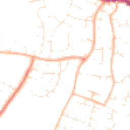 Daytime road noise heatmap for TA1 4SX