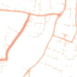 Daytime road noise heatmap for TA1 4TG