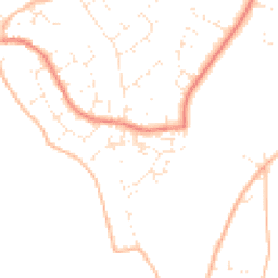 Daytime road noise heatmap for TA1 4YB