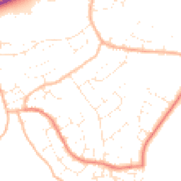 Daytime road noise heatmap for TA1 5AL