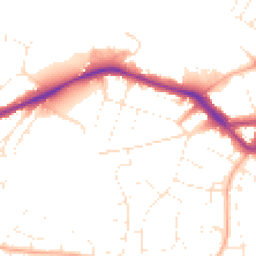 Daytime road noise heatmap for TA1 5BH