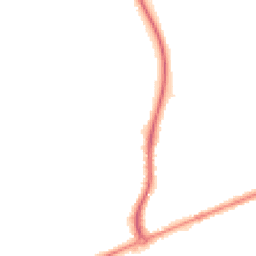 Night-time road noise heatmap for TA1 5DZ