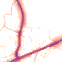 Daytime road noise heatmap for TA1 5EY