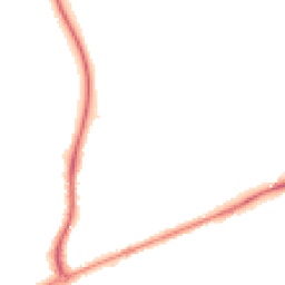 Night-time road noise heatmap for TA1 5HA