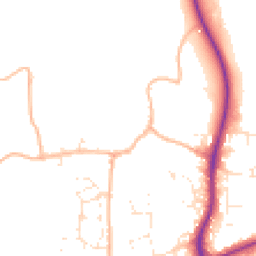 Daytime road noise heatmap for TA1 5HR