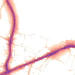 Daytime road noise heatmap for TA1 5JX