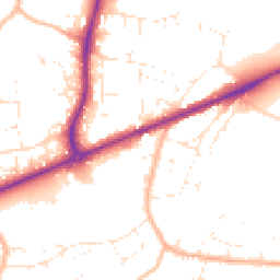 Daytime road noise heatmap for TA1 5LU
