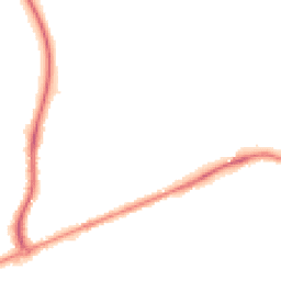 Night-time road noise heatmap for TA1 5LW