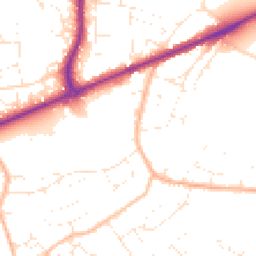 Daytime road noise heatmap for TA1 5LZ