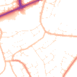 Daytime road noise heatmap for TA1 5PA