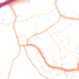 Daytime road noise heatmap for TA1 5QH