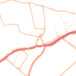 Daytime road noise heatmap for TA10 0BT