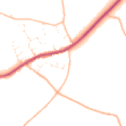 Daytime road noise heatmap for TA10 0DY