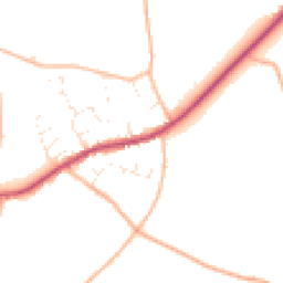 Daytime road noise heatmap for TA10 0EB