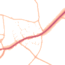 Daytime road noise heatmap for TA10 0ED