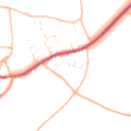 Daytime road noise heatmap for TA10 0EL