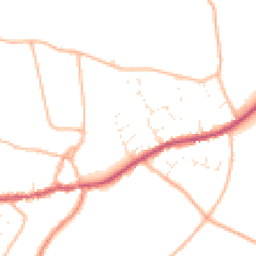 Daytime road noise heatmap for TA10 0EW