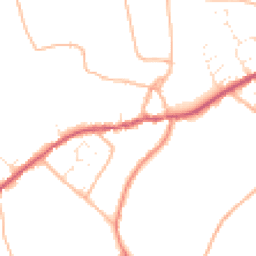 Daytime road noise heatmap for TA10 0EZ