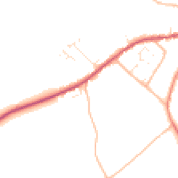Daytime road noise heatmap for TA10 0JL
