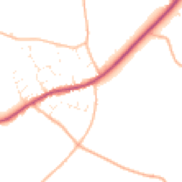 Daytime road noise heatmap for TA10 0NX