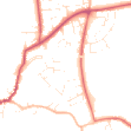 Daytime road noise heatmap for TA10 9BN