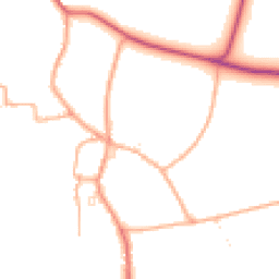 Daytime road noise heatmap for TA10 9LH