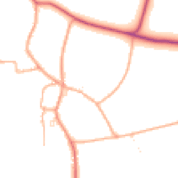 Daytime road noise heatmap for TA10 9LN