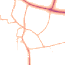 Daytime road noise heatmap for TA10 9LR