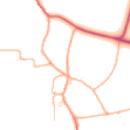 Daytime road noise heatmap for TA10 9LT
