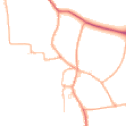 Daytime road noise heatmap for TA10 9LY